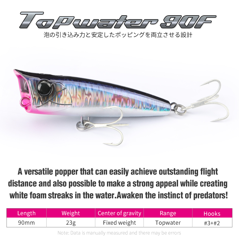 TSURINOYA 90mm 23g Topwater Po – Fishing Lure Topwater recenzja i cena